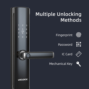 Uielock thiết kế mới trượt vân tay mật khẩu smartlock RFID thẻ kỹ thuật số khóa - Product Image 4