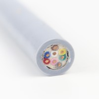 Cable de cadena de arrastre blindado de PVC de alta flexibilidad 8x0.5mm2 resistente a bajas temperaturas aceite interferencia electromagnética LIBIN