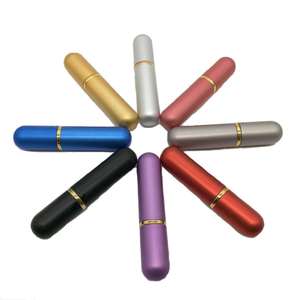 Tubo Inhalador Nasal de Aluminio para Aceites Esenciales y Perfumes, 10 Colores, 5ml, 7x54MM, con Mechas de Algodón - Product Image 3