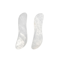 Planche de massage facial Gua Sha en quartz naturel de qualité supérieure, polie à la main, outil de beauté en cristal, pierre de raclage, OEM, marque privée