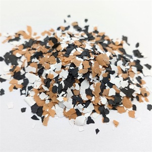 Kích cỡ khác nhau của hỗn hợp màu Epoxy sàn sơn <span class=keywords><strong>Flake</strong></span> màu rock Flakes - Product Image 3