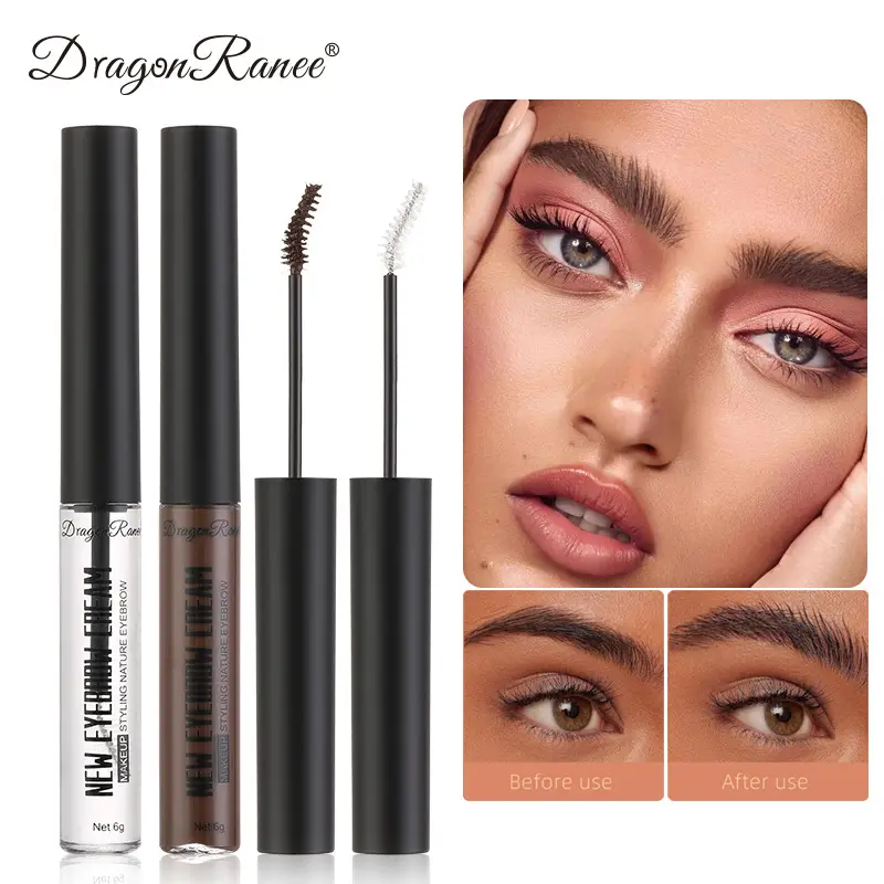 Eyebrow Fix Sculpting Gel Waterproof Liquid Long Lasting Transparent Brow Gel Clear Brow Gel With Brush