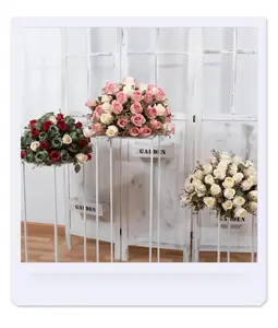 New Trend Rose row wedding decoration stage decoration T stage decoration handmade rose row