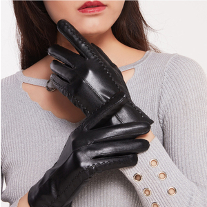 <span class=keywords><strong>Gants</strong></span> à écran tactile à motif <span class=keywords><strong>de</strong></span> fleurs Great Wall pour femmes Hiver Cyclisme et <span class=keywords><strong>conduite</strong></span> en <span class=keywords><strong>cuir</strong></span> PU chaud pour un usage quotidien - Product Image 2
