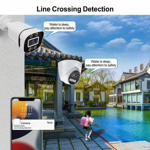 Caméra Dôme IP Intérieure WiFi 8MP 4K Pleine Couleur avec Détection de Mouvement et Vision Nocturne Double Lumière, Caméra de Sécurité CCTV POE - Product Image 2