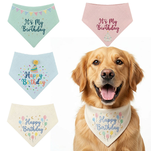 Modern Luxury Embroidered Print Pet Bandana Adjustable Triangular Scarf Bib for Dogs <b>Cats</b> Kitten Puppy Small <b>Cat</b> Dogs <b>Collar</b> - Product Image 1