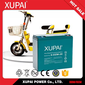Xupai จักรยานไฟฟ้าสำหรับจักรยานไฟฟ้าสกู๊ตเตอร์ไฟฟ้ามีความจุแบตเตอรี่12V dzm 6-dzm-20 - Product Image 4