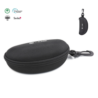 Étui à lunettes rigide en EVA BestClean avec mousqueton, boîte de rangement antichoc pour lunettes, étui à lunettes de sport personnalisé avec logo pour activités de plein air