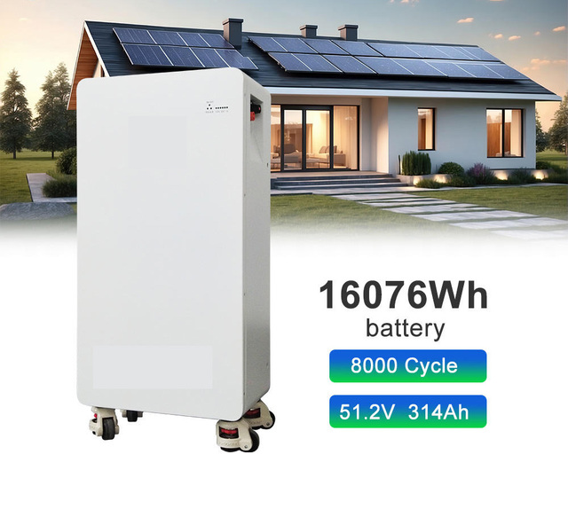 8000 Cycles 10-year Warranty 15kw Lifepo4 Battery 16kwh Lithium Ion Solar Battery 51.2v 314AH  Lifepo4  for Home Energy Storage