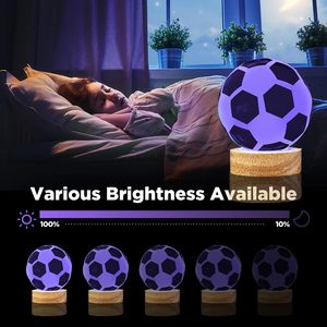 Lámpara <span class=keywords><strong>de</strong></span> bola <span class=keywords><strong>de</strong></span> cristal <span class=keywords><strong>de</strong></span> fútbol 3D con Base LED <span class=keywords><strong>de</strong></span> madera <span class=keywords><strong>de</strong></span> 16 colores, decoración <span class=keywords><strong>de</strong></span> escritorio fresca, regalos para niños, niñas, niños, amigos, Fans, Bola <span class=keywords><strong>de</strong></span> luz nocturna - Product Image 4