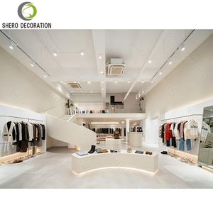 Design d'intérieur élégant pour boutiques de vêtements pour femmes, présentoirs à vêtements, étagères de présentation de vêtements, mobilier de magasin de vêtements sur mesure - Product Image 2