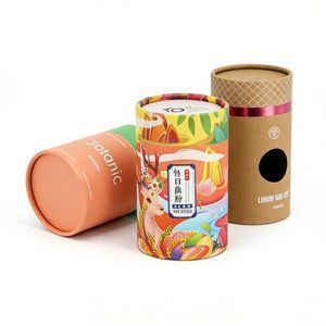 Caja de Embalaje de Cartón Reciclado para Sales de Baño y Cosméticos, Caja Redonda de Papel Kraft para Perfume, Crema, Loción, Tubos de Regalo - Product Image 5