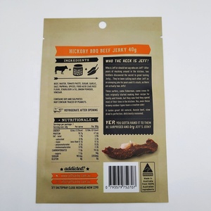 Giấy Kraft Nhôm Foil Nhựa Thịt Khô Biltong Thịt Bò Jerky Bao Bì Bag Với Hanger Lỗ - Product Image 6