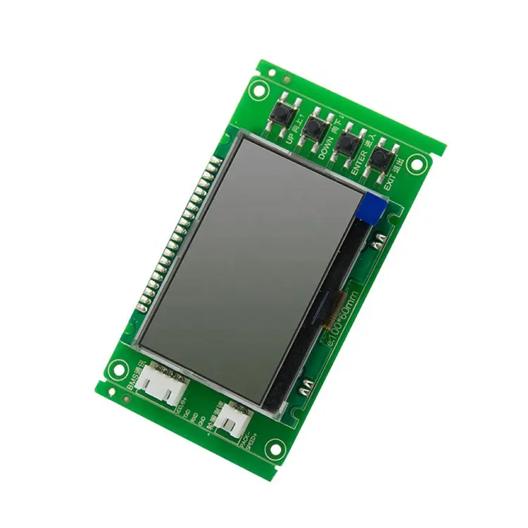 li-ion battery screen display voltage capacity temperature for smart UART BMS lifepo4 batteries LCD screen