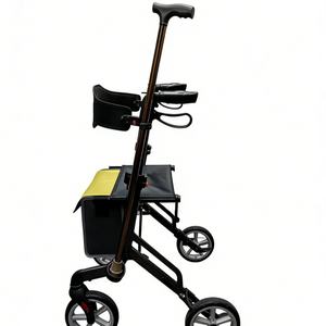 Andador Ligero Premium de 4 Ruedas con Diseño de Fibra de Carbono, Frenos Ocultos y Asiento Cómodo - Product Image 5