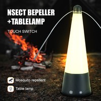 Ventilatore LED Anti-Insetti con Luce Notturna, Controllo Touch, Ricaricabile, Pale Morbide e Silenziose per Camerette, Stanze da Letto e Controllo Parassiti