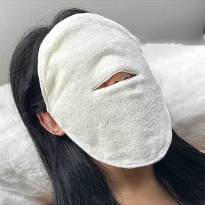 Skin Care Mask Cotton Hot Compress Towel Wet Compress Steamed <b>Face</b> Towel Opens Skin Pore Clean Hot Compress - Product Image 4