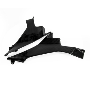 Moto 100% Latéral En Fiber de carbone carénage Couverture Pour <span class=keywords><strong>Ninja</strong></span> <span class=keywords><strong>400</strong></span> <span class=keywords><strong>2019</strong></span> vitreux noir - Product Image 3