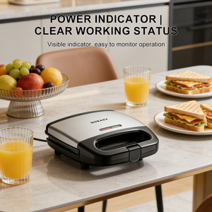 Sokany 08057, nuevo <span class=keywords><strong>diseño</strong></span>, máquina <span class=keywords><strong>de</strong></span> sándwich, máquina <span class=keywords><strong>de</strong></span> desayuno con revestimiento antiadherente, máquina <span class=keywords><strong>de</strong></span> gofres fácil <span class=keywords><strong>de</strong></span> usar - Product Image 3