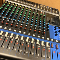 Console de mixage audio compacte professionnelle 16 canaux avec effets sonores multiples pour l'enregistrement et la scène en direct