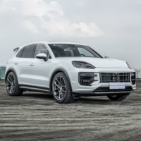 Pour Porsche Cayenne 25ème Anniversaire, Kit Carrosserie TurboGT Amélioré, Échappement Central en Fibre de Carbone, Compatible avec les Modèles Cayenne 24-26