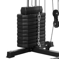 Station de musculation multifonctionnelle pour la maison, machine d'entraînement complet du corps avec pile de poids intégrée, équipement de fitness