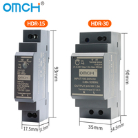 OMCH-Fuente de alimentación conmutada personalizable, serie DIN SMPS, 5V, 12V, 24V, 48V, 2.4A, 1.25A, 0.63A, 0.32A
