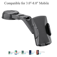 Support de téléphone Zippo en plastique avec ventouse, fixation solide et stable, accessoires de téléphone portable, bras flexible long, universel pour tableau de bord