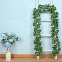 6.5 pieds 72 brins vert feuille artificielle guirlande lierre vignes pour la maison jardin bureau mariage mur pâques décor verdure