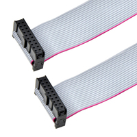 Benutzer definiertes IDC-Flach kabel 6 12 14 16 20 24 44 50 64-polige Buchse 1,27/2,54mm Abstand awm 2651 Flach band kabel