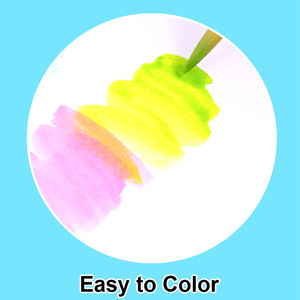 Boîtes de peinture <span class=keywords><strong>aquarelle</strong></span> FOSKA, faciles à utiliser, ensemble de peinture portable avec palette et pinceaux pour les artistes débutants et expérimentés - Product Image 5