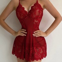 Nouveau Style de Lingerie Sexy à Perspective en Dentelle, Soutien-Gorge à Bretelles Réglables Trois Points Enveloppant la Poitrine