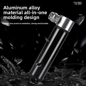Mini-<span class=keywords><strong>pompe</strong></span> manuelle en alliage d'aluminium pour vélos de montagne et de route, portable, compatible avec les valves Schrader/Presta, 120 PSI, compatible avec les ballons de basket - Product Image 3