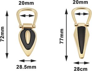 PCS Metal Bag Chain Buckles With D Ring Washers Styles Connector Buckle For DIY <b>Purse</b> Crossbody Shoulder Leather Craft Bag - Product Image 4