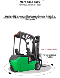 Carrello Elevatore Elettrico a Quattro Ruote Motrici con Aria Condizionata per Movimentazione e Impilamento in Magazzino, Adatto per Pendenze Ripide - Product Image 5