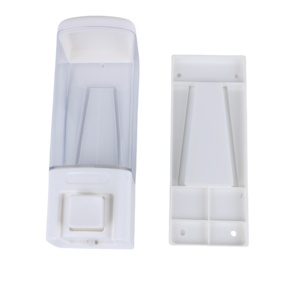 Juego <span class=keywords><strong>de</strong></span> baño manual <span class=keywords><strong>elegante</strong></span> para hotel, <span class=keywords><strong>dispensador</strong></span> <span class=keywords><strong>de</strong></span> champú y jabón líquido <span class=keywords><strong>de</strong></span> plástico montado en la pared simple y doble - Product Image 5