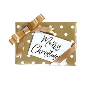 Wholesale 80g <b>Christmas</b> Coated <b>Paper</b> Tissue 43*300cm Gift <b>Luxury</b> Custom Packaging <b>Wrapping</b> <b>Paper</b> Roll - Product Image 1