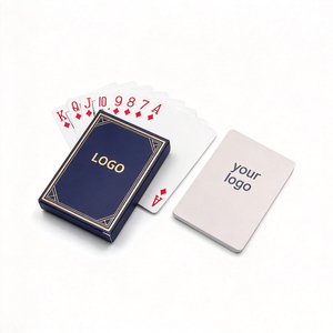 Cartes à jouer en PVC personnalisées OEM ODM, impression personnalisée, jeu de cartes de poker en plastique imperméable, fabrication directe, cartes avec logo personnalisé, vente en gros - Product Image 2