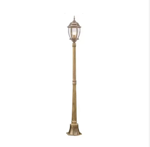 Fabrieksgemaakte moderne aluminium lampen, lantaarns, IP65 waterdicht, met afstandsbediening, op netspanning werkend, tuin- en terraszuilverlichting, LED - Product Image 3