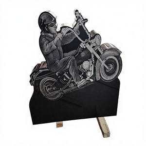 Lápidas de Granito de Piedra Natural - Diseño Americano Tradicional, 1 Año de Garantía, Monumentos Funerarios para Exteriores - Product Image 6