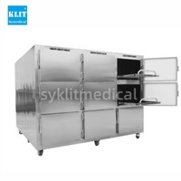 Réfrigérateur mortuaire Syklitmedical en acier inoxydable 304 à 9 étages, congélateur de morgue