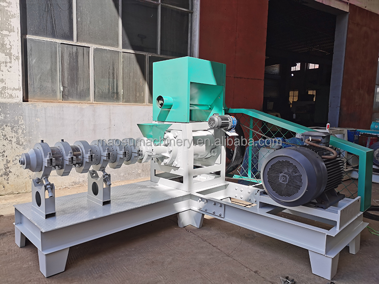 Full fat soya soybean meal extruder machine for animal pig chicken feed
