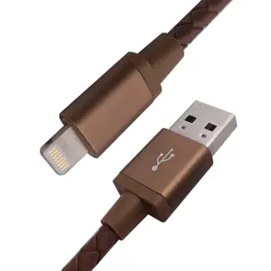 Originele Usb 8-Pins Datakabel Pd Snel Opladen Pu Lederen Aluminium Shell Kabel