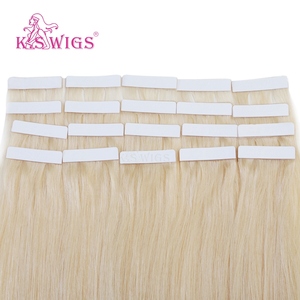 Extensions de cheveux à bandes adhésives K.SWIGS super fines, double épaisseur, cheveux humains vierges, longue durée, invisibles, pour femmes - Product Image 2