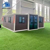 Casa Contenedor de Acero de 40 pies con Energía Solar, Diseño de Panel Sándwich Plegable para Sala de Estar, Oficina, Hotel o Quiosco Exterior