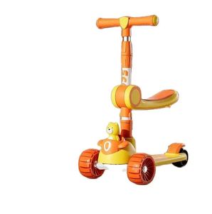 สกู๊ตเตอร์ดนตรีสำหรับเด็ก 3 ล้อ ไฟ LED สกู๊ตเตอร์แบบเตะสำหรับเด็กอายุ 3-6 ปี พร้อมไฟ สกู๊ตเตอร์เด็ก - Product Image 2