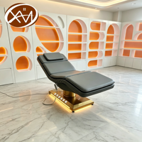 Table de massage électrique moderne de luxe à 3 moteurs, confortable, pliable, pour usage commercial en salon, réglable, pour soins de beauté, spa médical