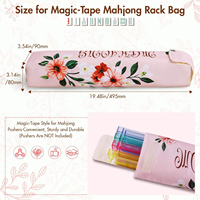 Sacs de Mahjong Modernes Vides pour 4 Joueurs – Sac de Transport Portable en Fibre de Polyester Durable et Écologique pour Soirées de Jeu et Camping
