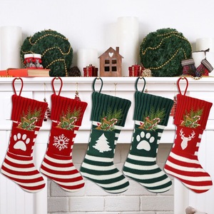 <span class=keywords><strong>Bas</strong></span> de Noël en tricot avec broderie de nom personnalisé avec logo personnalisé pour cadeau de Noël pour enfants - Product Image 3