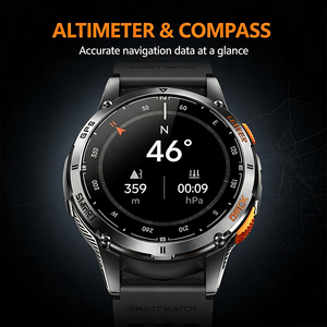 นาฬิกาสมาร์ทวอทช์กีฬา DSM11 K657A GPS ระบบระบุตำแหน่งด้วยดาวเทียม 6 ระบบ หน้าจอ AMOLED ไฟฉาย LED เครื่องวัดความสูง เข็มทิศ ฟิตเนสกลางแจ้ง - Product Image 1